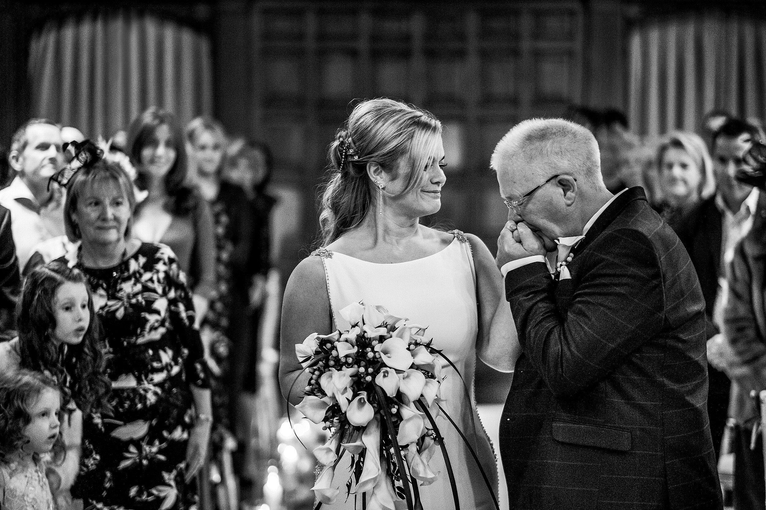 Jesmond Dene House wedding photographer - Bride and father of the bride