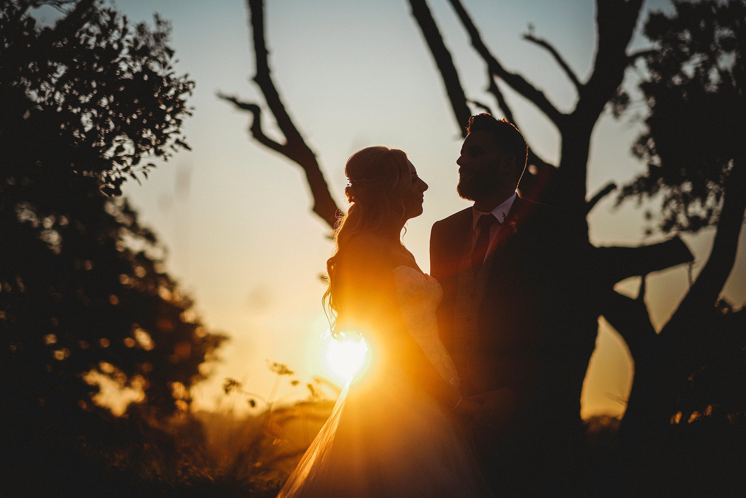 Northumberland wedding photographer - bride and groom at Le Petit Chateau